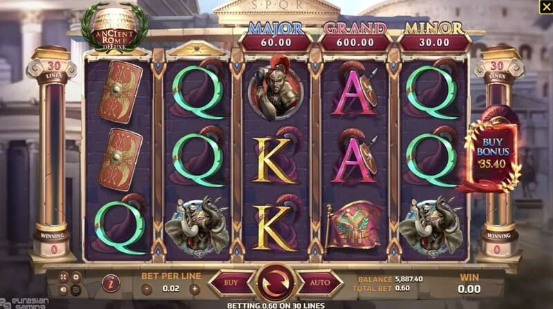 Ancient Rome Deluxe AI – hrateľnosť s výhernou líniou