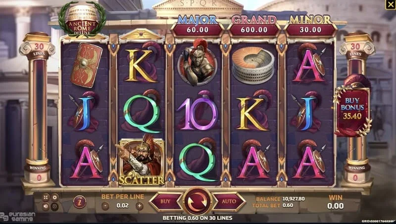 Ancient Rome Deluxe AI – Scatter a Free Spins